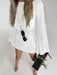 Sequin Embellished Bell Sleeve Dress with Chic Dropped Shoulder Design