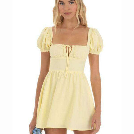 Elegant French Bohemian Sleeveless Suspender Dress - Trendy Women's Fashion