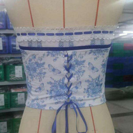 Spring Blossom Backless Floral Crop Top - Women's Bohemian Chic Fashion