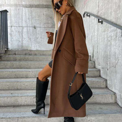 Vibrant Double-Breasted Wool Jacket - Elevate Your Autumn/Winter Wardrobe