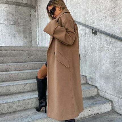 Vibrant Double-Breasted Wool Jacket - Elevate Your Autumn/Winter Wardrobe