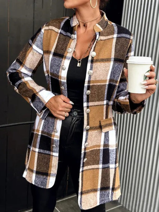Cozy Style Alert: Women's Classic Plaid Wool Jacket