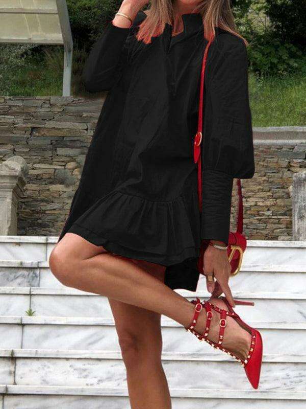 Sophisticated Elegance Women's Solid Color Dress