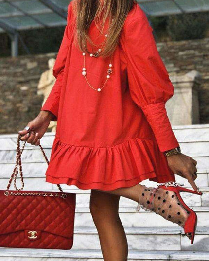 Sophisticated Elegance Women's Solid Color Dress