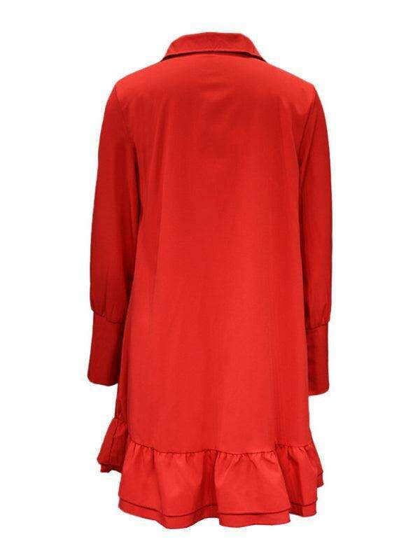 Sophisticated Elegance Women's Solid Color Dress