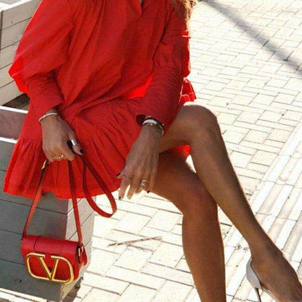 Sophisticated Elegance Women's Solid Color Dress