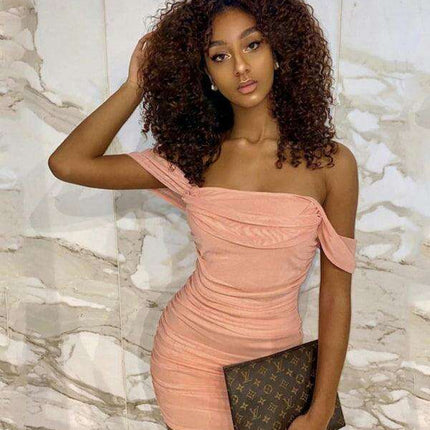 Elegant Strapless Mesh Midi Dress - Summer Chic Collection