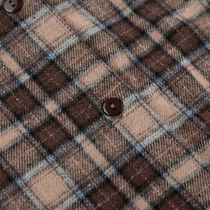 Timeless Elegance: Classic Plaid Blouse for Modern Women