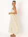 Chic Striped Sleeveless Dress - Women's Elegant Casual Wear