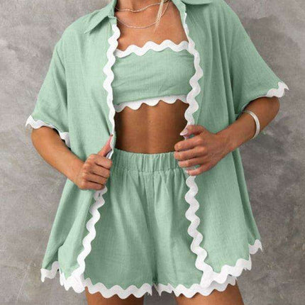 Effortless Chic: Women's Stylish Casual Set for Spring-Summer Vibes