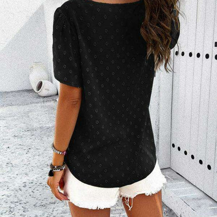 Elegant V-Neck Ruffle Sleeve Blouse - Essential for Every Modern Woman's Closet