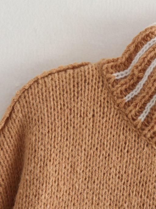 Cozy Half Turtleneck Knit Sweater for Women
