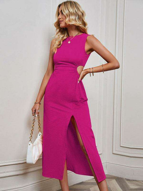 Sophisticated Vibrant High-Waisted Slit Skirt: Elevate Your Fashion Game