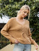 Essential Women's Cozy Knit Pullover with Drop Sleeves - Versatile Wardrobe Staple