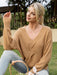 Essential Women's Relaxed Fit Knit Sweater with Drop Sleeves - Versatile Casual Staple