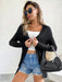Stylish Hooded Knit Zip-Up Jacket for Women - Versatile and Chic