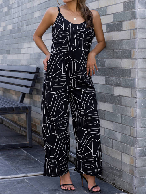 Colorful Women's Loose Suspender Jumpsuit for a Vibrant Wardrobe
