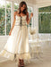 Lace-Embellished High-Waist Swing Dress for Ladies