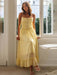 Lace-Adorned High-Waist Flared Dress for Women