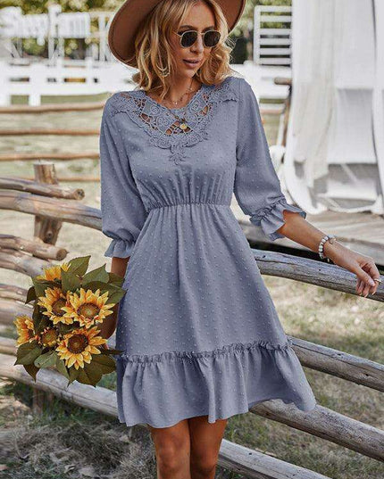 Chic Lace-Embellished Slim Fit Bodycon Dress for Women