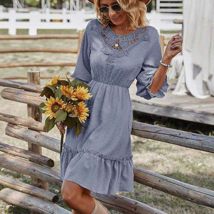 Chic Lace-Embellished Slim Fit Bodycon Dress for Women