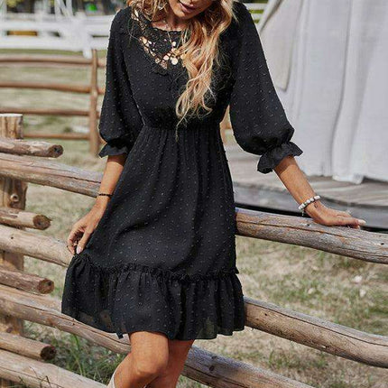 Chic Lace-Embellished Slim Fit Bodycon Dress for Women