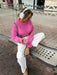 Cozy Colorful Knit Pullover with Long Sleeves