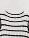 Retro Striped V-Neck Top and High-Waisted Pants Set for Women