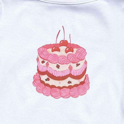 Fruity Vibes Y2K Women's Short Sleeve Graphic T-Shirt