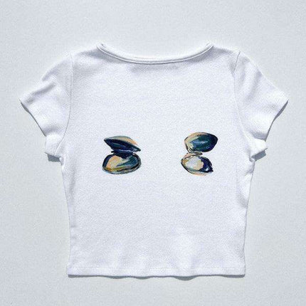 Fruity Vibes Y2K Women's Short Sleeve Graphic T-Shirt