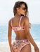 Flower Bud Print Backless One-Piece Swimsuit - Chic Swimwear for Beach Escapes