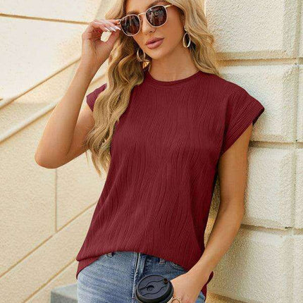 Effortless Elegance: Women's Relaxed Fit Round Neck Tee for Casual Chic