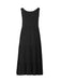 Black Sleek Suspender Mid-Length Dress for Women - Effortless Style for Any Season