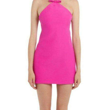 Allure Halter Neck Bodycon Dress with Open Back