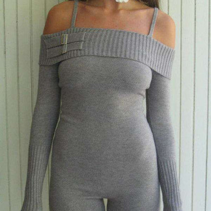 Elegant One-Shoulder Knit Jumpsuit: A Must-Have for the Contemporary Woman