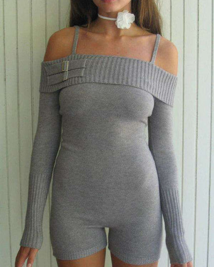 Elegant One-Shoulder Knit Jumpsuit: A Must-Have for the Contemporary Woman