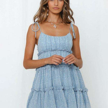 Vibrant Tropical Adventure Suspender Dress