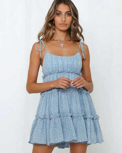 Vibrant Tropical Adventure Suspender Dress