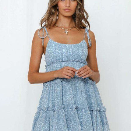 Vibrant Tropical Adventure Suspender Dress