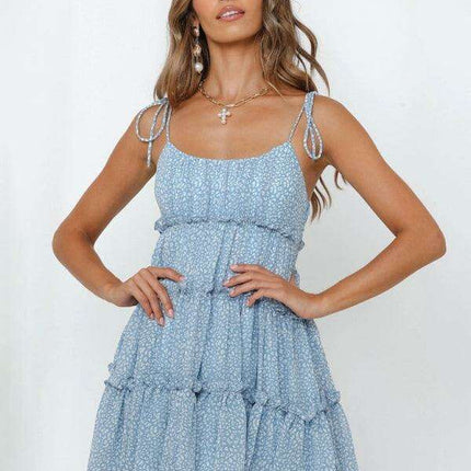 Vibrant Tropical Adventure Suspender Dress