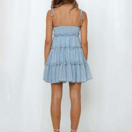 Vibrant Tropical Adventure Suspender Dress