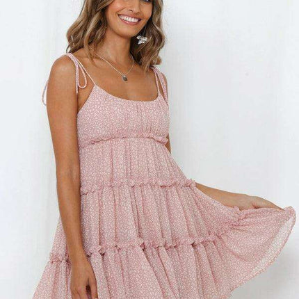 Vibrant Tropical Adventure Suspender Dress