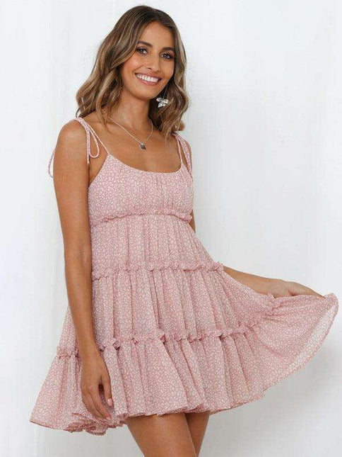 Vibrant Tropical Adventure Suspender Dress