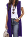 Colorful Knitted Sleeveless Cardigan Vest for Trendy Casual Attire