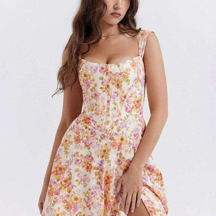 Bohemian Chic Floral Drape Dress: Effortless Style for Every Occasion