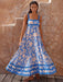 Bohemian Charm Suspender Maxi Dress for Women