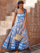 Bohemian Charm Suspender Maxi Dress for Women