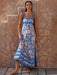 Bohemian Charm Suspender Maxi Dress for Women