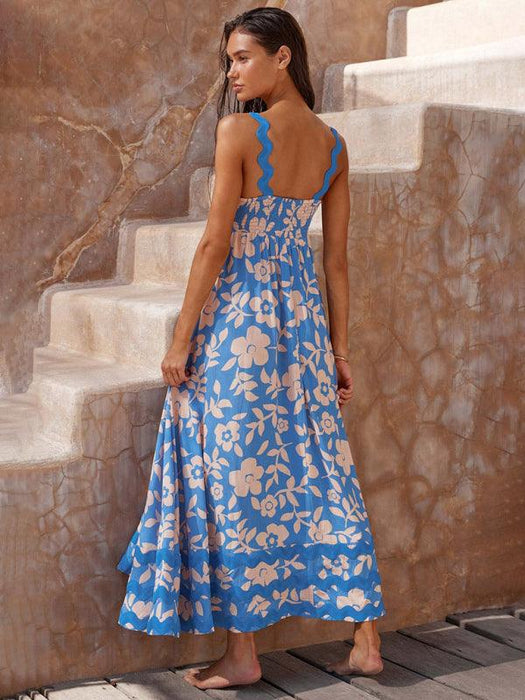 Bohemian Charm Suspender Maxi Dress for Women