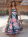Bohemian Charm Suspender Maxi Dress for Women